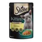Влажный корм для котят Sheba Kitten с курицей в соусе 85 г