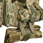 Тактична плитоноска-бронежилет ARMOR з напашником і бічними кишенями Піксель (666443) - зображення 6