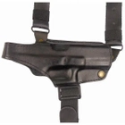 Кобура МЕДАН Glock 17 оперативная кожаная формованная трехслойная горизонтальная (с резинкой) - изображение 2