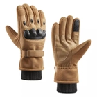 Полнопалые перчатки с флисом Eagle Tactical Песочный L (AW010722) - изображение 1