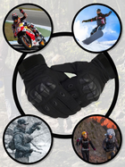 Повнопалі рукавички із флісом Eagle Tactical Black М (AW010719) - зображення 7