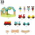Ігровий набір Brio World Micky Maus - Дерев'яний потяг зі станцією (7312350322927) - зображення 4