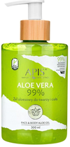Гель для обличчя Apis Natural Cosmetics Aloe Vera Intensive Moisturising 300 мл (5901810006136) - зображення 1