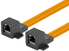 Мережевий адаптер-з'єднувач Lanberg RJ-45 8P8C Cat.5e 30 см Orange (ADS-RJ45-RJ45-300) - зображення 1