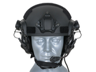 M32H Активні навушники з мікрофоном для каски FAST - BK [EARMOR] - зображення 2
