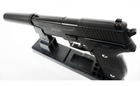 Дитячий страйкбольний пістолет Colt G.26A металевий з глушником та прицілом Galaxy G.26A Чорний 12+ - зображення 4