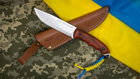Компактный охотничий Нож из Углеродной Стали "Stand with Ukraine" BPS Knives - Нож для рыбалки, охоты, походов - изображение 7