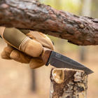 Компактный охотничий Нож из Углеродной Стали Bushmate BPS Knives - Нож для рыбалки, охоты, походов - изображение 6