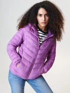 Куртка демісезонна коротка з капюшоном жіноча Sinsay 6559J XS Фіолетова (5904298998320) - зображення 1