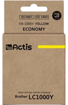 Картридж Actis для Brother LC1000Y/LC970Y Standard 36 мл Yellow (KB-1000Y)