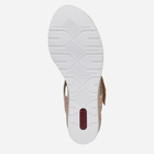 Sandały damskie na koturnie RIEKER V38G9-31 36 23.7 cm Pudrowe (4060596002167) - obraz 7