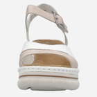 Sandały damskie na koturnie RIEKER 67702-80 39 25.5 cm Białe (4061811420636) - obraz 10