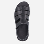 Sandały męskie skórzane RIEKER 24262-00 42 27.4 cm Czarne (4061811362851) - obraz 10