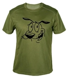 Футболка потоотводящая военная ВСУ с принтом "Смешная собака" в оливе L - изображение 1
