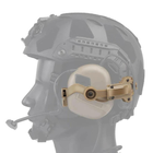 Кріплення адаптер (Чебурашка) на шолом для навушників Earmor, Walkers, Impact Sport, Peltor - Coyote - зображення 3