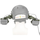 Крепление адаптер (Чебурашка) на каску шлем для наушников Impact Sport, Walker's, Earmor, Peltor - Green - изображение 4