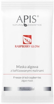 Maska algowa do twarzy Apis Raspberry Glow Algae z liofilizowanymi malinami 20 g (5901810005276)