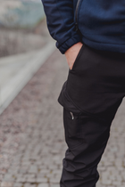 Тактичні штани SMILO cargo Softshell BLACK, XS - изображение 4