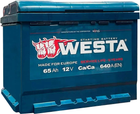 Автомобильный аккумулятор WESTA 6CT-65 А (1)