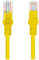 Патч-корд Lanberg Cat 5e UTP 15 м Yellow (PCU5-10CC-1500-Y) - зображення 1