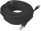 Патч-корд Lanberg Cat 6 UTP 15 м Black (PCU6-10CC-1500-BK) - зображення 1