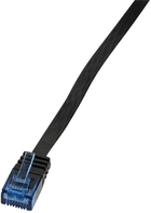 Патч-корд LogiLink SlimLine Cat 6a U-UTP 5 м Black (CF2073U) - зображення 1