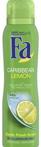 Dezodorant Fa Caribbean Lemon 150 ml (5410091729974) - obraz 1