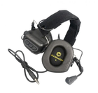 Тактичні навушники для шолома Earmor m32 mod3 з мікрофоном black - изображение 1