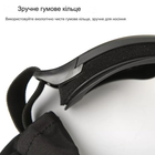 Захисні окуляри для страйкболу від вітру та пилу з 3 лінзами Black - зображення 7