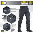 M-Tac штани Aggressor Gen II Flex Dark Grey 38/30 - зображення 3