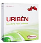 Харчова добавка Homeosor Uriben Cranberry Flavor 28 шт (8470001628510) - зображення 1