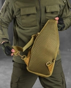 Тактическая сумка-слинг Silver Knight 5л однолямочная койот (13698) - изображение 6
