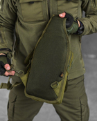 Тактическая сумка-слинг Silver Knight 5л однолямочная олива (13699) - изображение 7