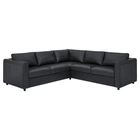 Угловий диван IKEA VIMLE ВІМЛЕ, 4-місний, ГРАНН, Бомстад чорний, 793.067.19