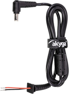 Кабель живлення Akyga Power DC connector 5.5 x 1.7 мм 1.2 м Black (AK-SC-03) - зображення 1