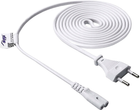 Kabel zasilający Akyga CCA CEE 7/16 - IEC-C7 1.5 m White (AK-RD-06A) - obraz 1