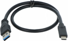 Kabel Akyga USB Type-A - USB Type-B 0.5 m Black (AK-USB-24) - obraz 1