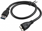 Kabel Akyga USB Type-A - micro-USB 0.5 m Black (AK-USB-26) - obraz 1