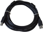 Kabel ART USB Type-A - USB Type-B Ferryt 5 m Black (KABUSB2 AB 5 m AL-OEM-102A) - obraz 1