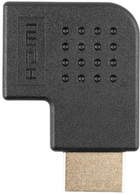 Adapter kątowy Lanberg HDMI - HDMI down M/F Black (AD-0033-BK)