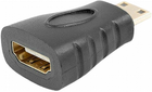 Адаптер Lanberg HDMI - mini-HDMI F/M Black (AD-0037-BK) - зображення 1