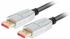 Kabel Lanberg DisplayPort M/M 1 m Black (CA-DPDP-20CU-0010-BK) - obraz 1