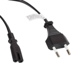 Kabel zasilający Lanberg CEE 7/16 - IEC-C7 1.8 m Black (CA-C7CA-10CC-0030-BK) - obraz 1