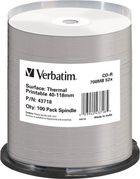 Диски Verbatim CD-R 43718 700 MB 52x Spindle 100 шт. (0023942437185)