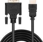 Kabel Sandberg DVI - HDMI 2 m Black (5705730507342) - obraz 1