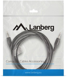 Kabel Lanberg Mini Jack 3.5 mm - Mini Jack 3.5 mm 2 m Black (CA-MJMJ-10CC-0020-BK) - obraz 2