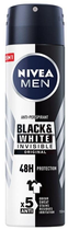 Antyperspirant NIVEA Black and White oryginalny niewidzialny w sprayu 48 godzin dla mężczyzn 150 ml (4005808729890) - obraz 1