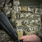 Ремінь збройовий двоточковий з посиленим карабіном Піксель - изображение 4