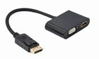 Адаптер-переходник Cablexpert A-DPM-HDMIFVGAF-01 DisplayPort на HDMI/VGA