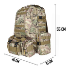 Тактический рюкзак подсумка outdoor cp camouflage b08 aokali 75l +3 - изображение 7